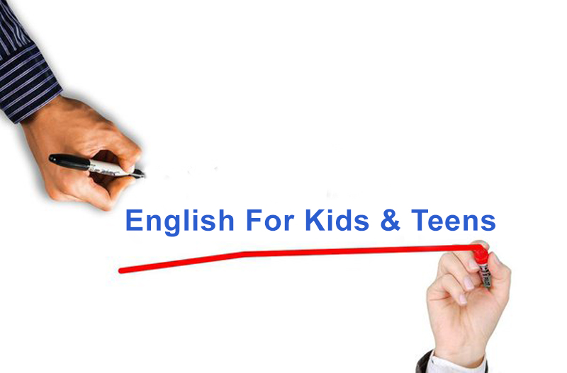 English for kids and teens web banner
