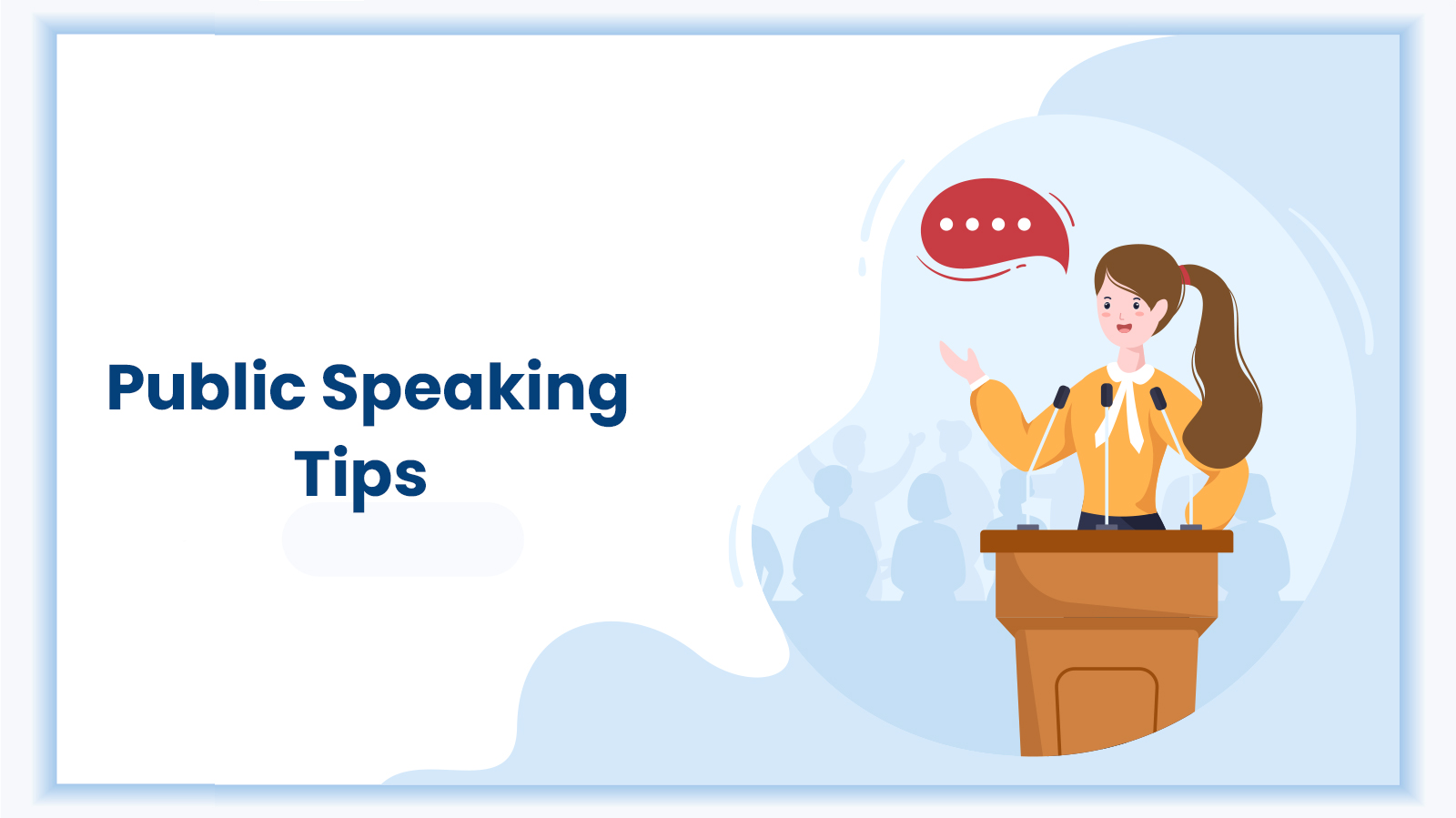 Feature image for the blog on Public Speaking Tips