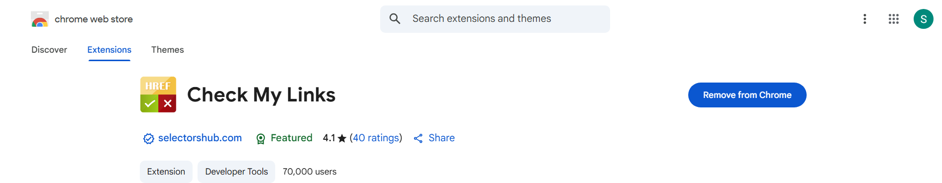 Check My Links logo – Best SEO Extension