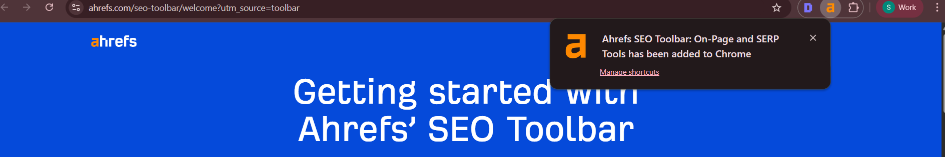 Ahrefs SEO Toolbar logo – Best SEO Extension