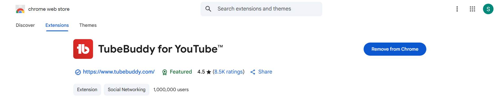 TubeBuddy logo – Best SEO Extension