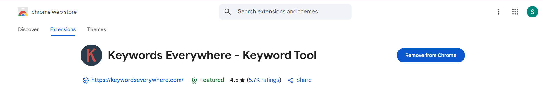 Keywords Everywhere logo – Best SEO Extension
