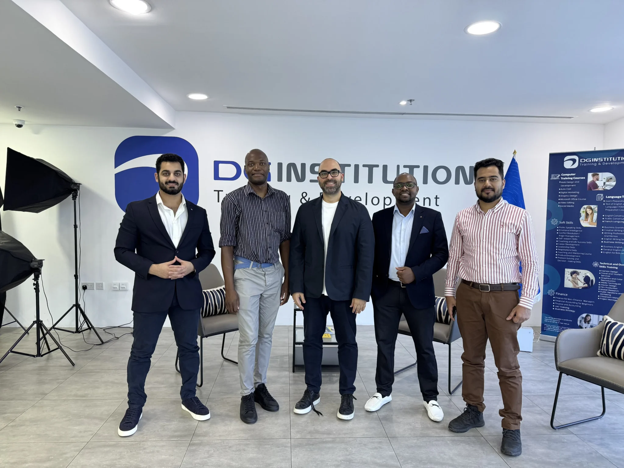 Cybersecurity trainers at DG Training Institute, Barsha Heights Dubai