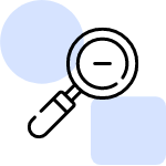 An icon of the magnifying glass