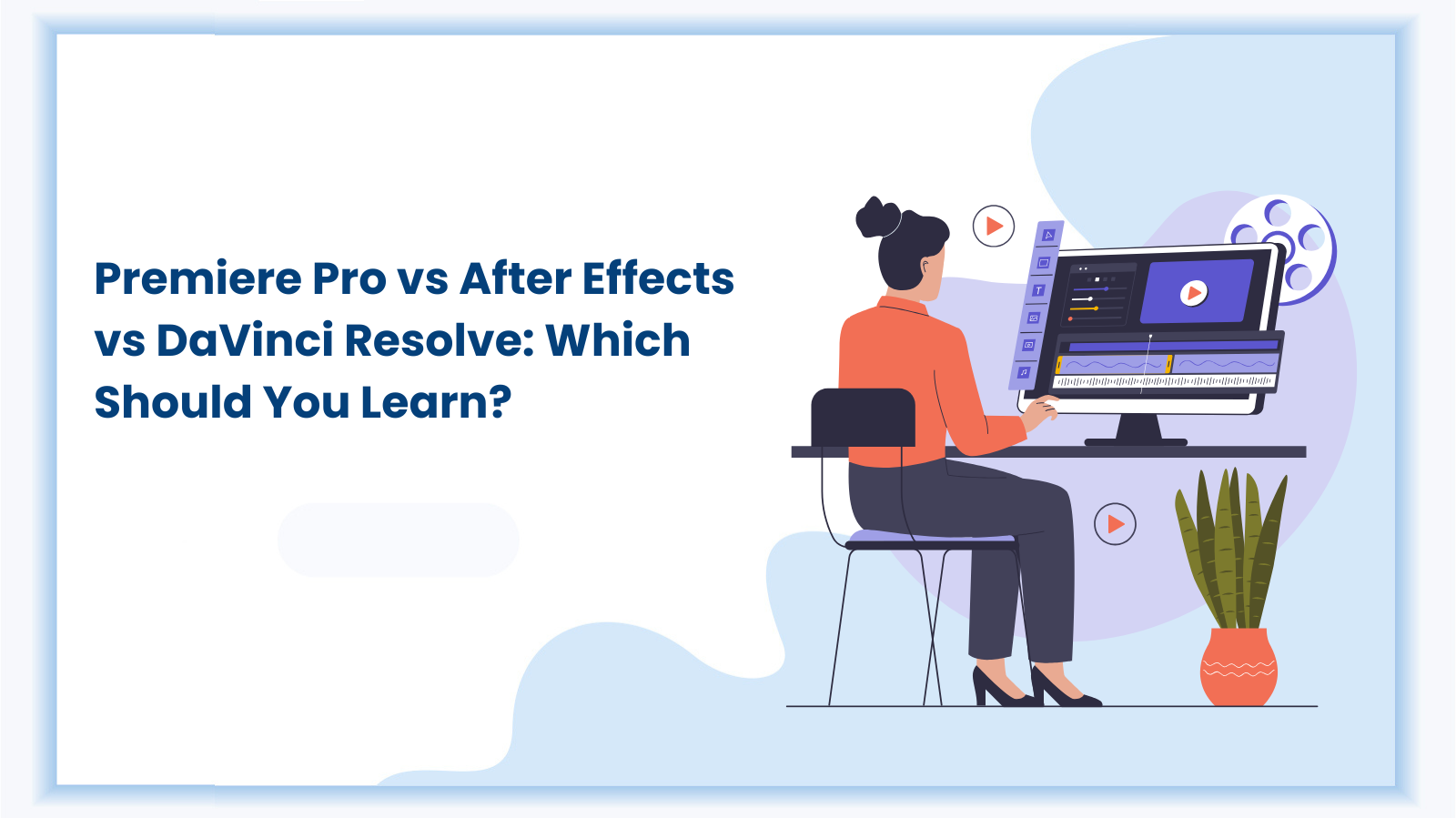 Premiere Pro vs After Effects vs DaVinci Resolve comparison for beginners learning video editing software